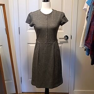 Grey Knee length vintage inspired dress